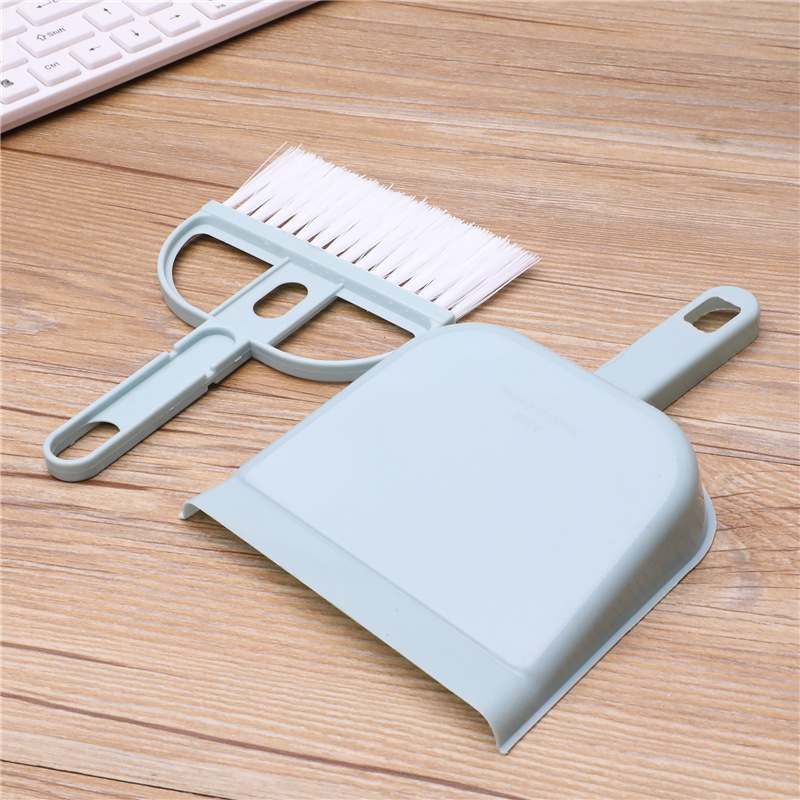 New semicircle keyboard brush desktop mini broom suit small size with dustpan keyboard cleaning brush household sundries brush