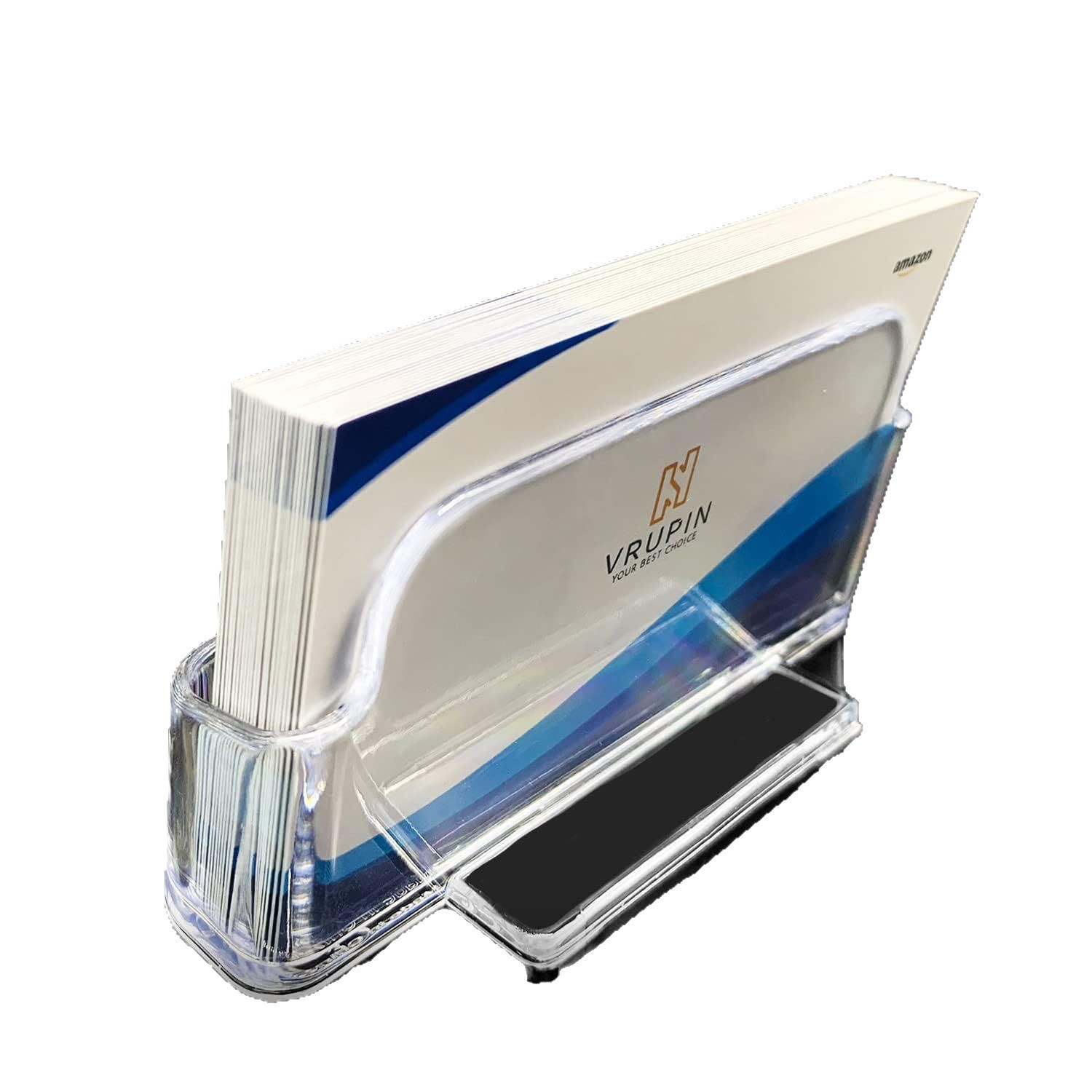 Amazon Cross-Border Transparent Plastic Business Card Holder Acrylic Business Card Holder Business Card Storage Box Business Card Display Stand