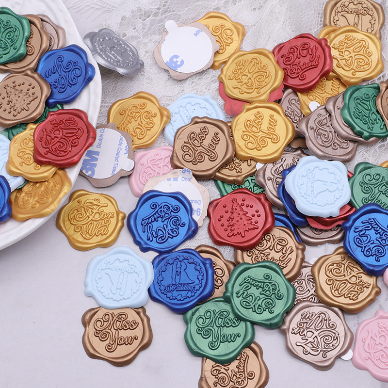 Fire paint wax label ready-made 10 minimum order vintage fire paint sealing label label fire paint cover seal wax paste paint print