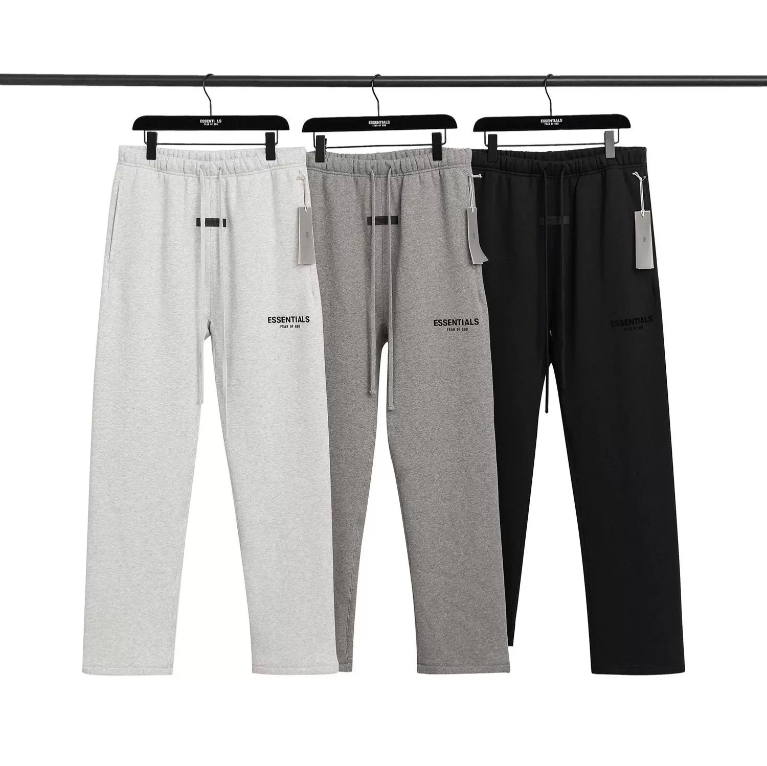 Fog Fear of God Multi-Thread Essentials осенние и зимние брюки и спортивные штаны с флисовой подкладкой для мужчин