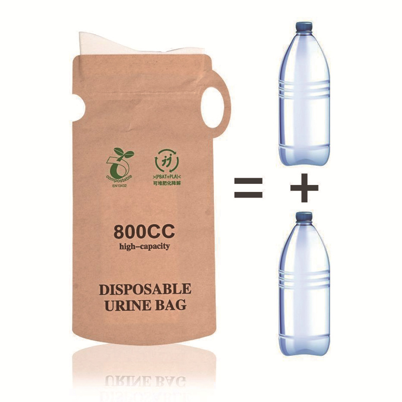 Spot degradable disposable emergency urine bag 800CC large capacity car urine artifact deodorant vomit bag