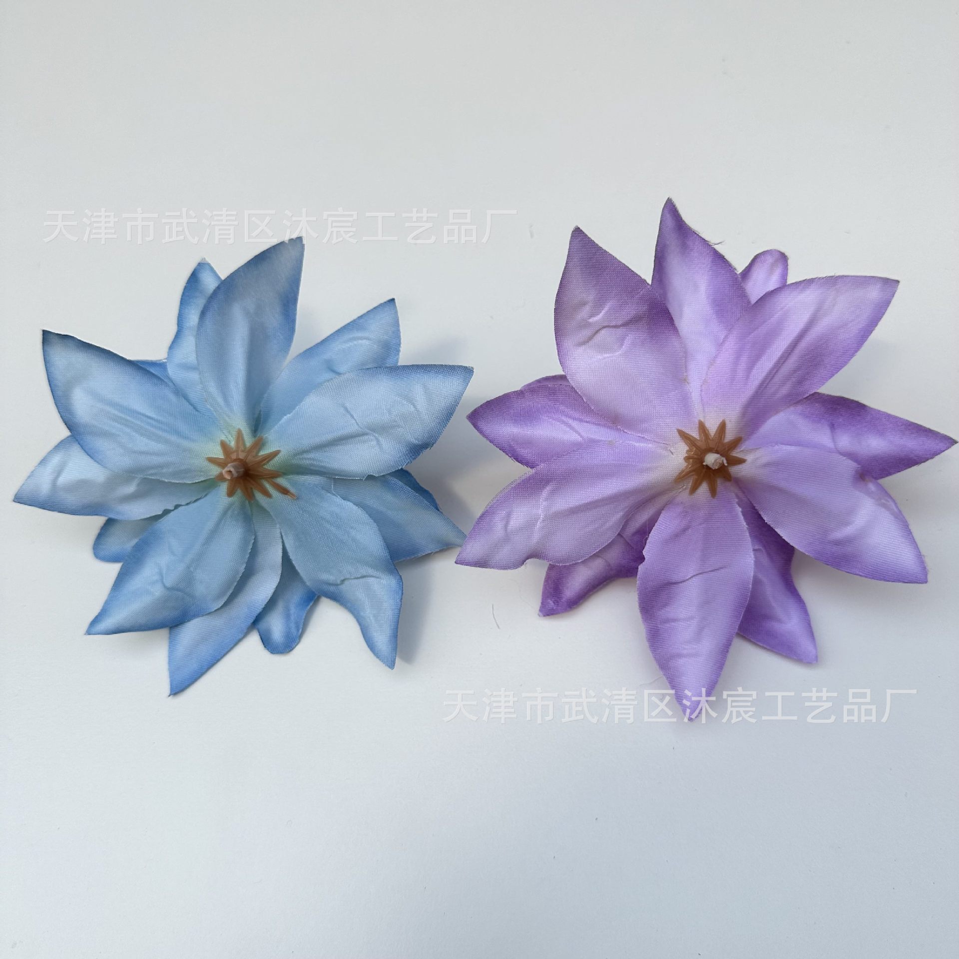Artificial Small Lily Flower Head Hand-made Artificial Flower Hairpin Hair Accessories DIY Headwear Duckbill Clip Side Clip