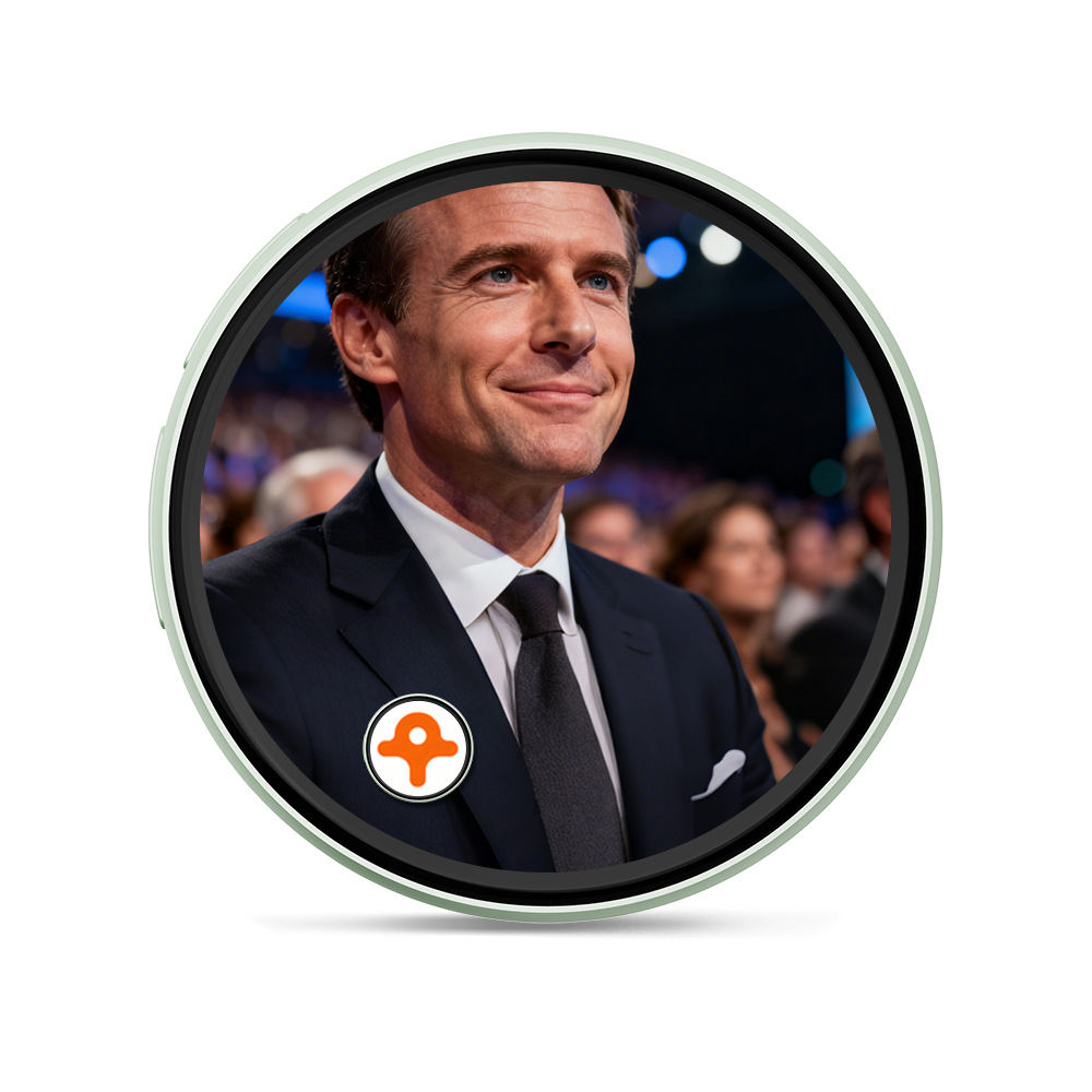 Corporate Event Badge Digital Business Card Smart Employee Digital Badge Work Scene Led Identity Badge