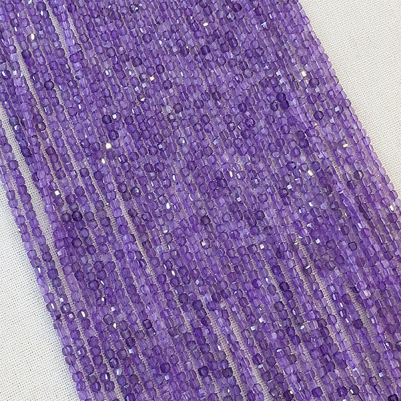 Amethyst Sugar Cube Natural Glue-Free Fortune Energy Stone