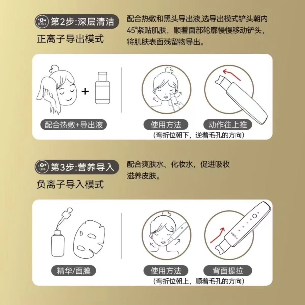 Electric Blackhead Ultrasonic Skin Machine Facial Lifting Tool Acne Multi-functional Introduction Facial Cleansing Beauty Artifact