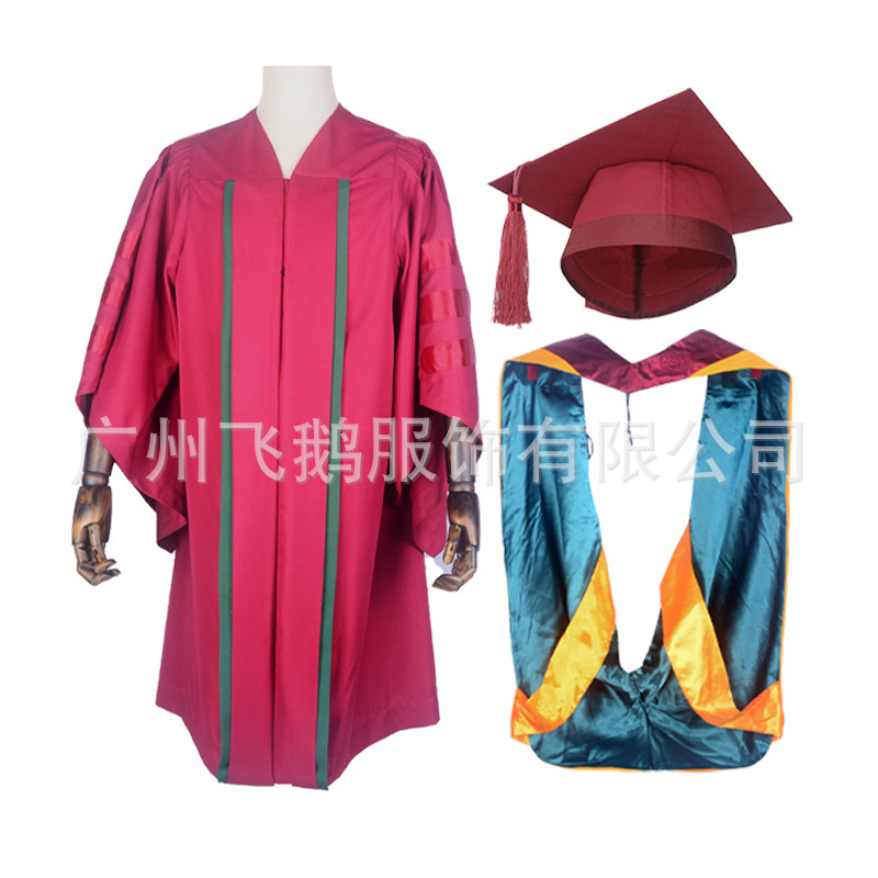 Doctoral Gown, Bachelor's Gown, Master's Gown, Supervisor's Gown, Principal's Gown, University Graduation Gown Customization, Custom Processing