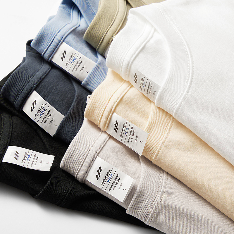 Футболка с длинным рукавом из хлопка 230г, осенний стиль, белая, оптовая продажа