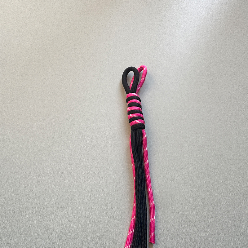 New bag lanyard handmade diy material bag 4mm color polyester rope explosive bracelet rope water cup woven rope