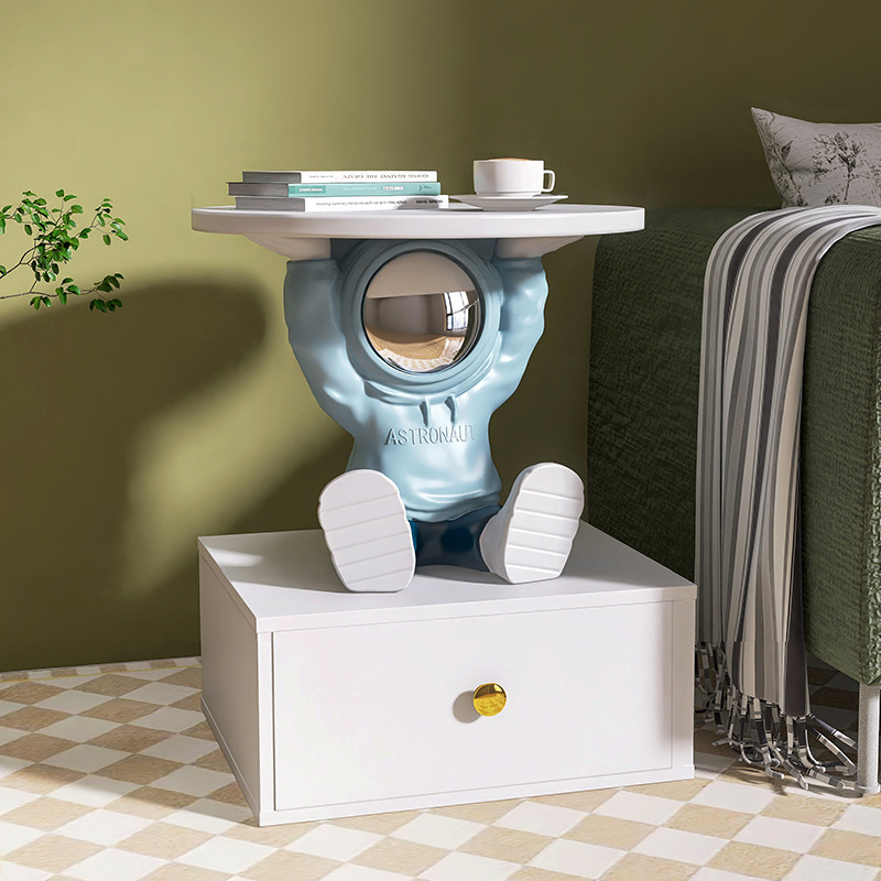 Детская прикроватная тумбочка для мальчиков, астронавт, интегрированный кофейный столик, креативное хранение в спальне, простой стеллаж