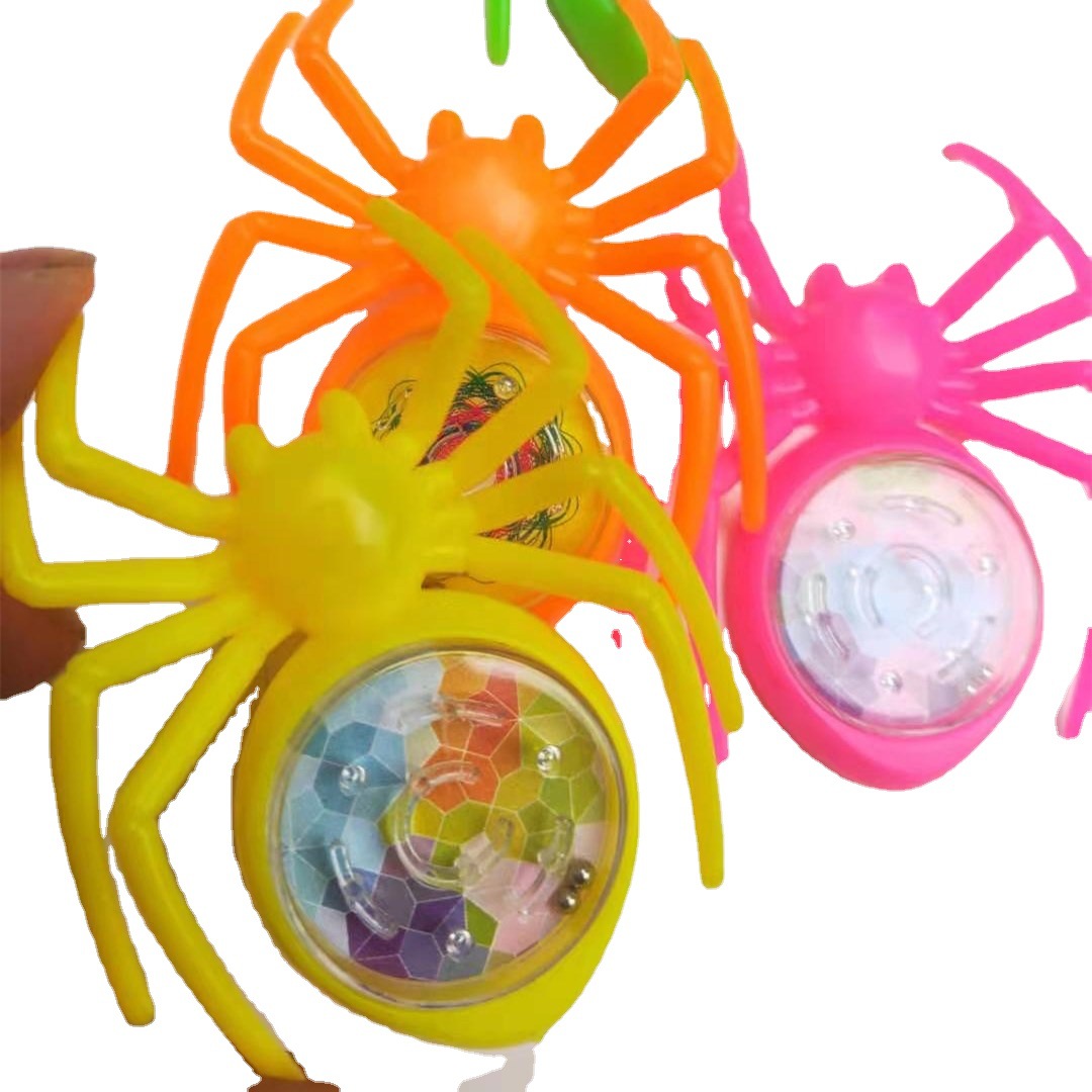 Children's creative Spider maze small toys color ball kindergarten small toys to push small gifts wholesale