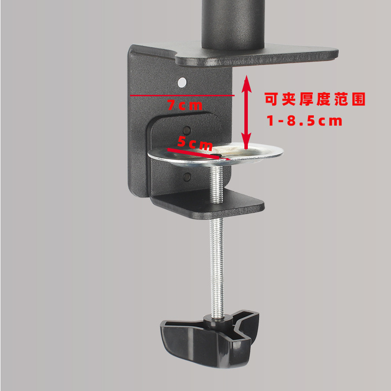 Monitor stand keyboard mouse tray clamp table 12-27 inch telescopic arm monitor base height adjustable