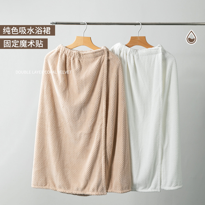 Полотенце для ванной с липучкой, ленивый халат в виде юбки с ананасовым узором, носимое и обертываемое, абсорбирующее, быстро сохнущее, утолщенное и мягкое для женщин