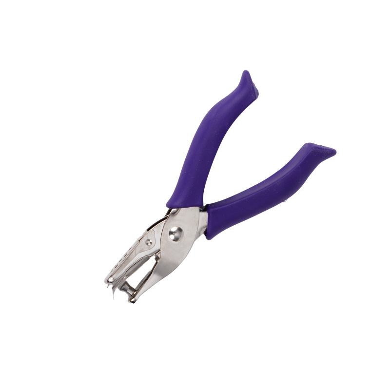 Factory Direct Supply Single Hole Punch Pliers, 6Mm/3Mm Hole Puncher, Rubber-Coated Metal One-Hand Puncher