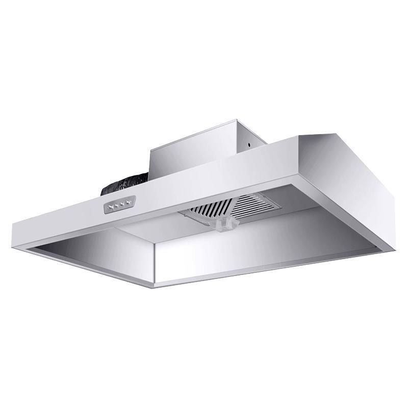 Вытяжка для кухни с фильтрацией жира все-в-одном для коммерческих отелей нержавеющая сталь для сельских дымоходов