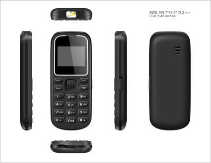 Cross-Border Mobile Phone 1280 Elderly Phone Straight Button Backup 2g Student Elderly Non-Smart Phone Gsm Export Mobile Phone