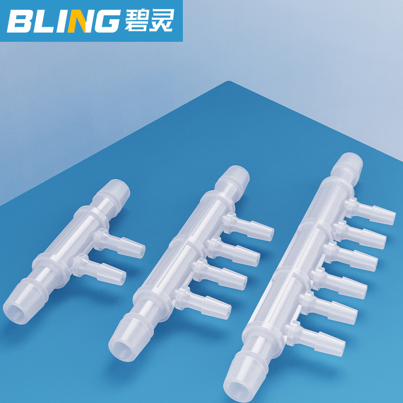 Plastic Four-Way Connector Pp Four-Way Plastic Cross Connector Four-Way Hose Connector Equal Diameter Four-Way/Six-Way