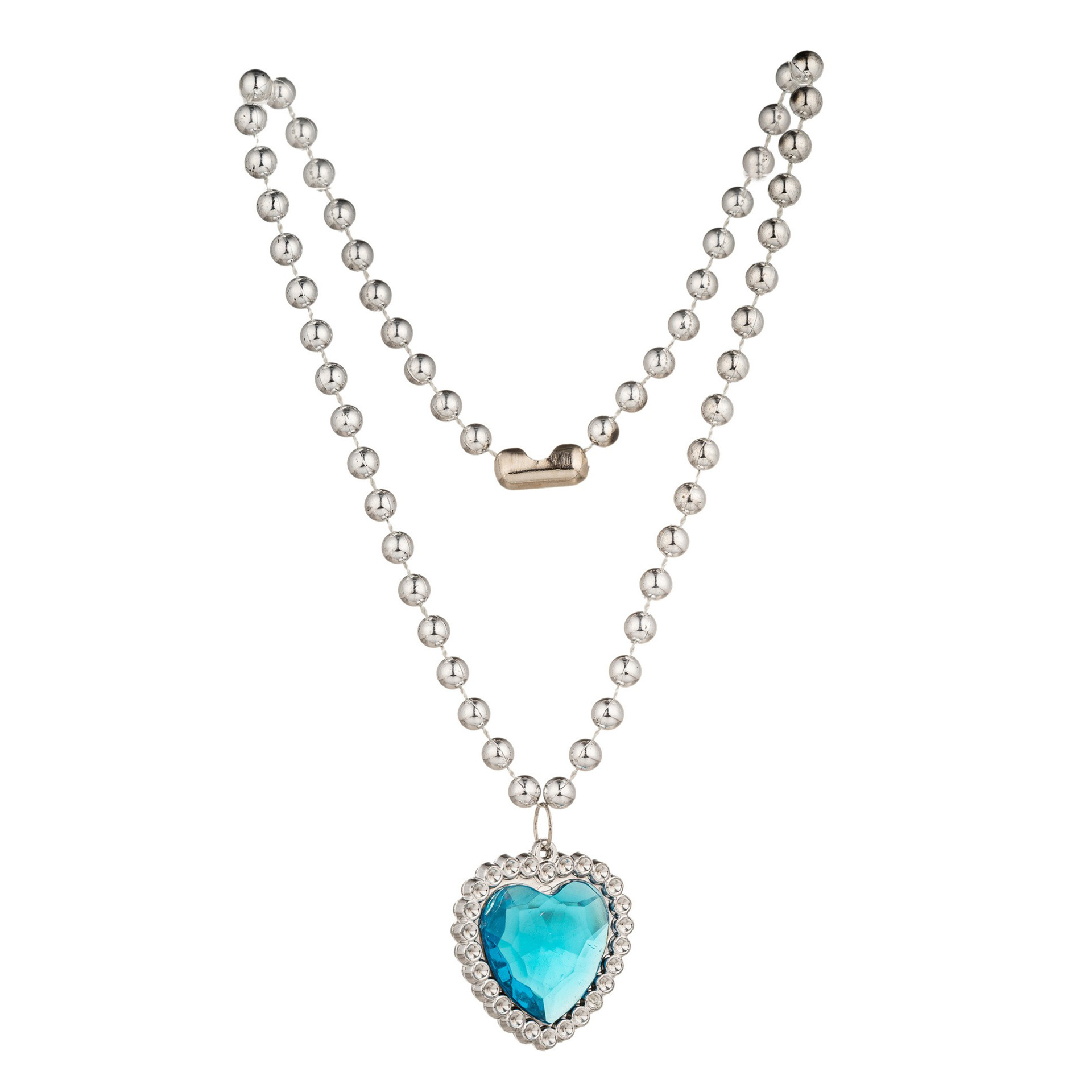 Children's necklace DIY heart pendant plastic string bead necklace Frozen matching spot wholesale