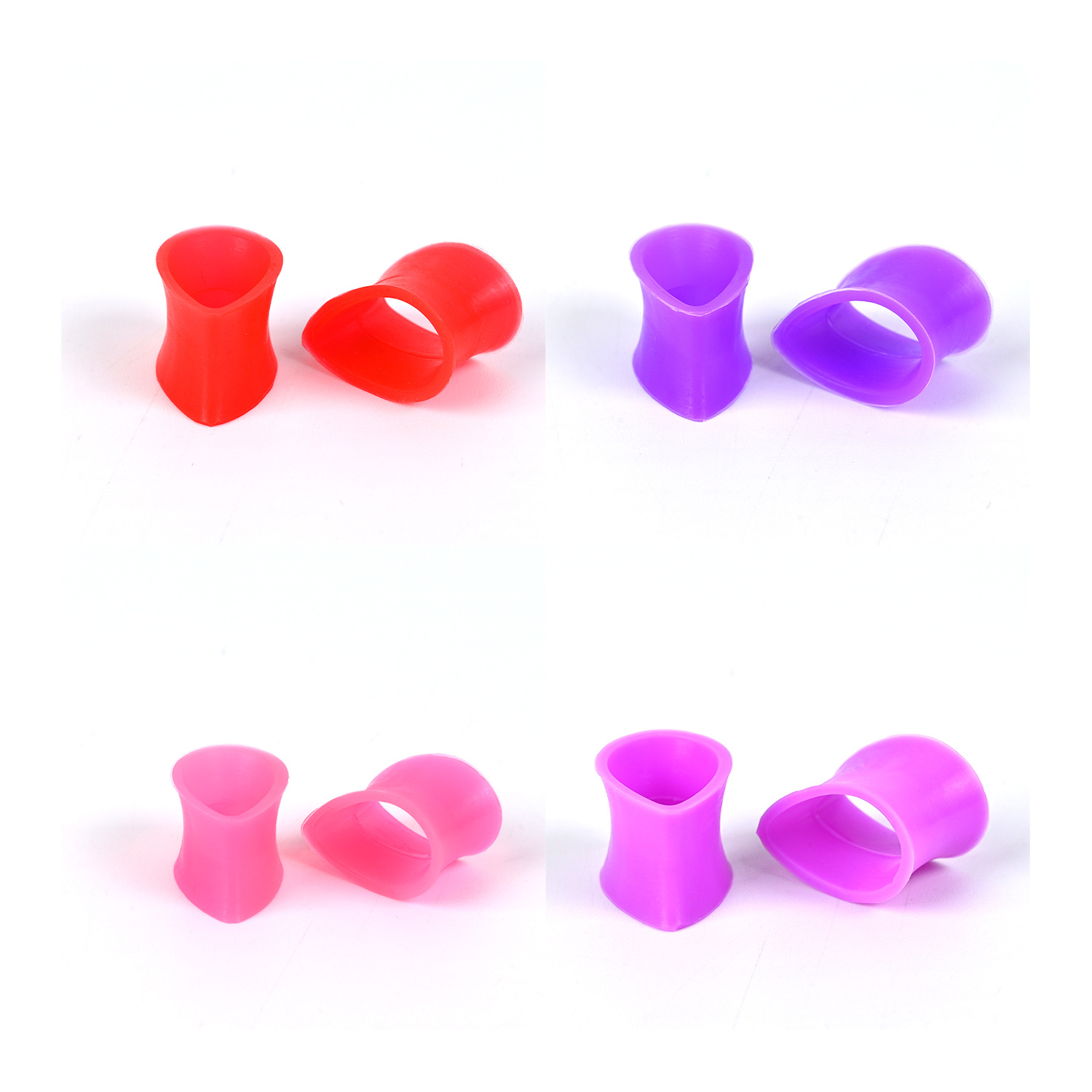 Cross-border trend silicone auricle European and American color mixed color hollow round puncture jewelry fashion ear expander