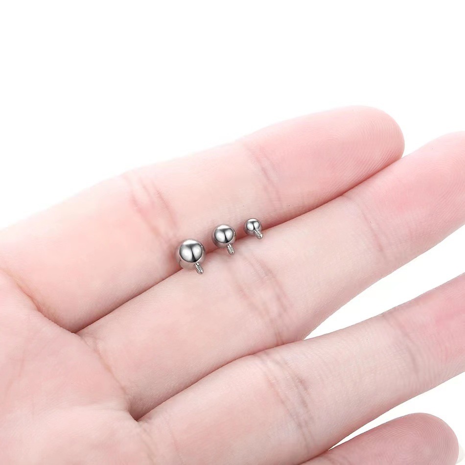 G23 titanium alloy external tooth ball F136 titanium external thread titanium ball conventional matching bead matching inner tooth bar Basic