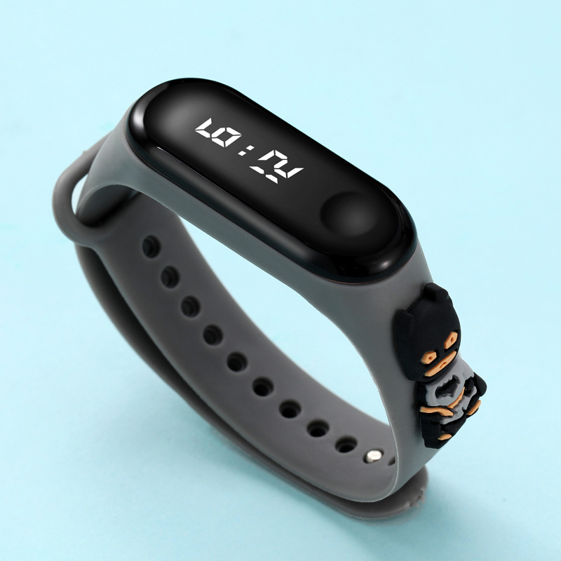 Spot Batch Cartoon Doll Kidsren's Digital Watch Waterproof Led Touch Bracelet Male and Female Students Sports Watch Gift