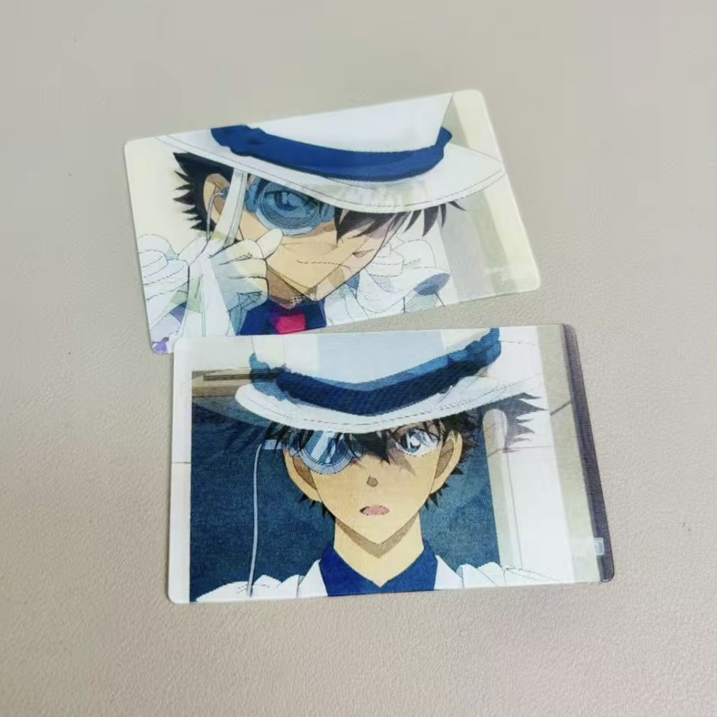 Detective Conan Phantom Thief Kidd Dynamic Grating Card Phantom Thief Kidd Dynamic Peripheral Card as a Gift