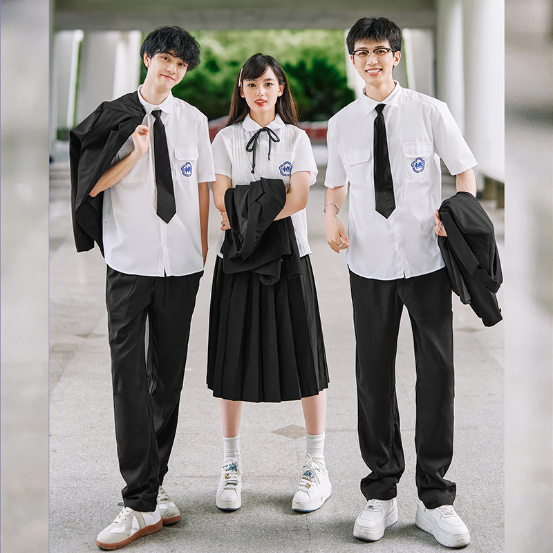 Оригинальная школьная форма тайваньской средней школы, женская академическая форма, белая рубашка, костюм jk для выпускного сезона летом