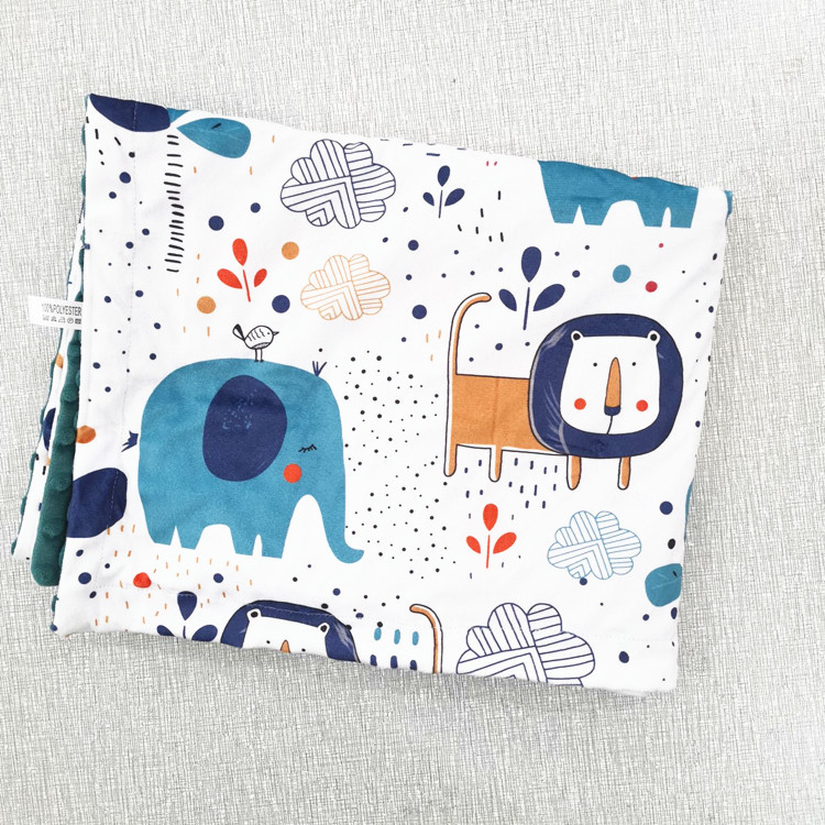 Baby Bean Blanket Baby Soothing Blanket Children's Double Quilt Blanket Air Conditioned Blanket Newborn Super Soft Blanket