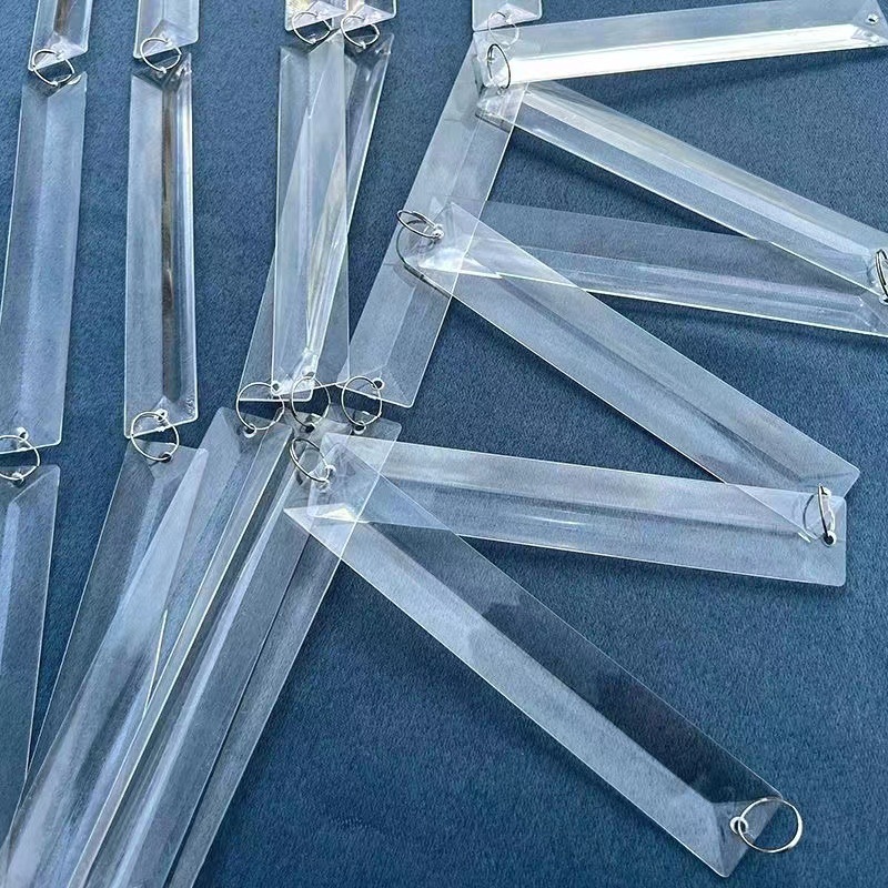 20cm Acrylic Triangle Strip Hanging Decoration Wedding Ice Strip Wedding Ceiling Decoration Bead String Diy Crystal Lamp Accessories