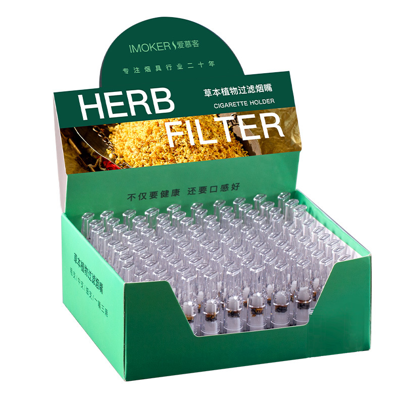 Genuine Filter Cigarette Holder Disposable Cigarette Tar Filter Coarse Medium Fine Three-use Men's Cigarette Filter