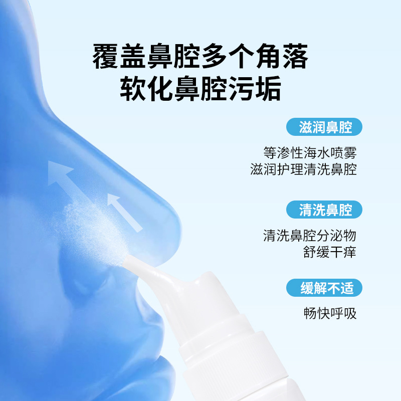 Medical Cono Sea Salt Water Nasal Spray 0.9 Normal Saline Nasal Wash 80ml