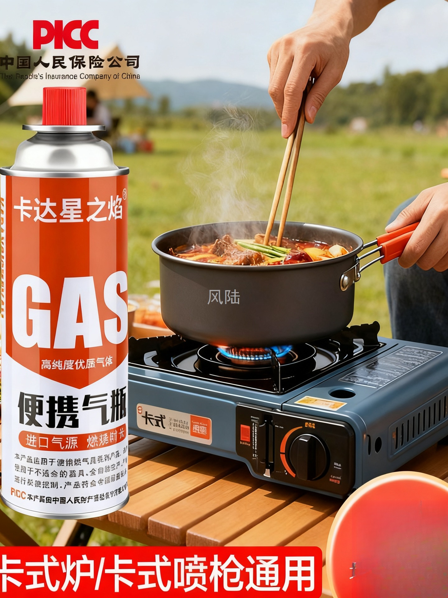 Cassette Stove Gas Tank Portable Butane Gas Card Magnetic Stove Gas Liquefied Gas Gas Bottle Outdoor Explosion-Proof Universal