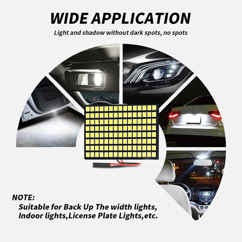 Zhonghui car LED roof light 2 835 120 LED reading light flat car compartment light trunk light