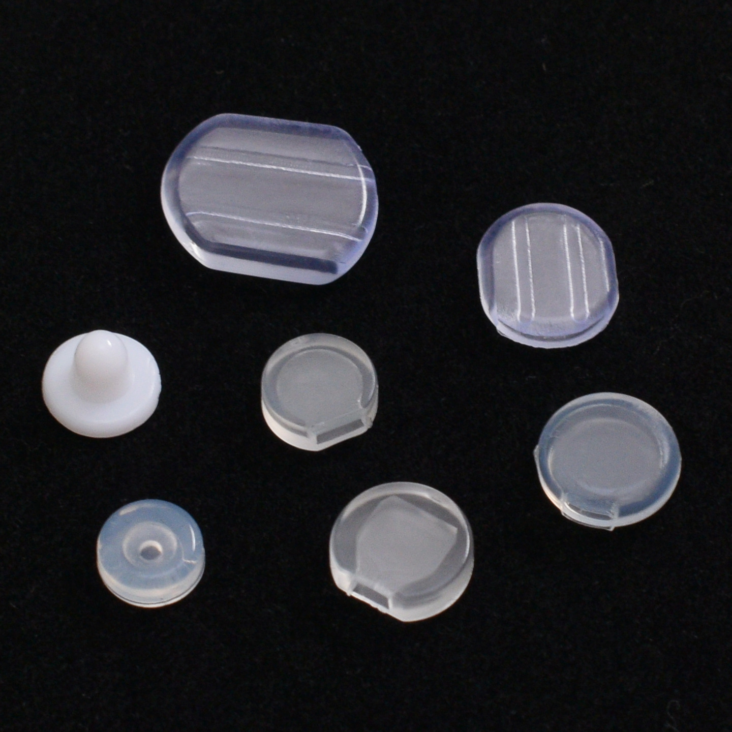 Подушка для ушей, силиконовая, прозрачная, для DIY, мягкий резиновый мат