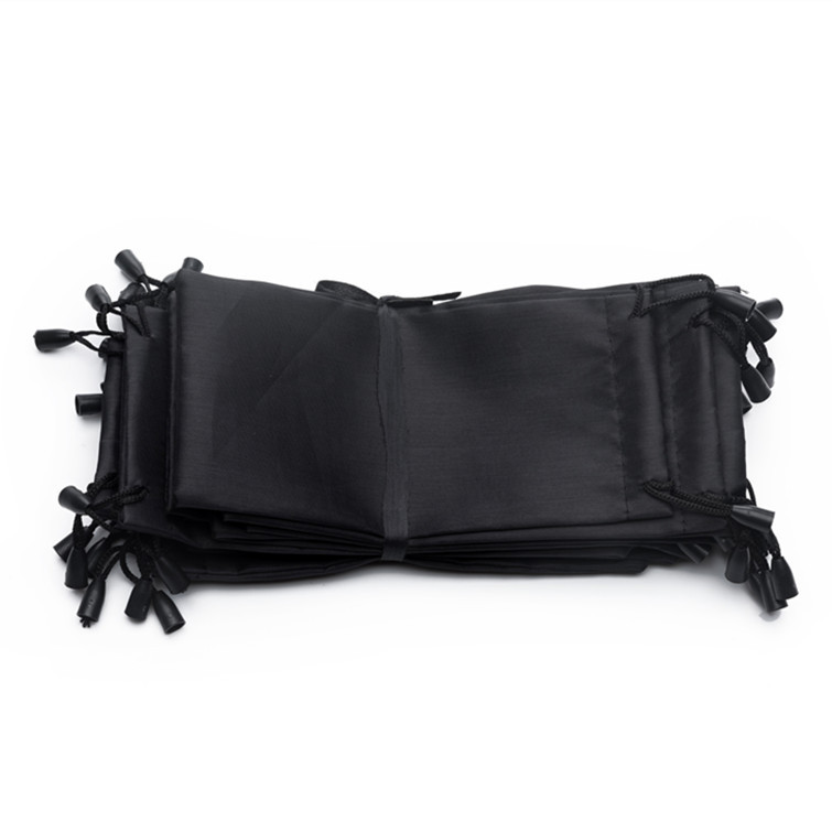 Glasses bag black glasses bag sunglasses bag double rope drawstring portable storage bag in stock discount wholesale