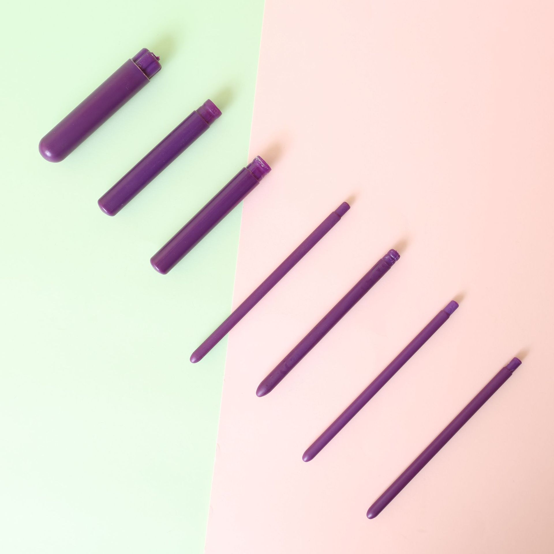 Semi-Finished Brush Set with Plastic Handle, Ps Material, Affordable Multi-Functional Beauty Tool Accessories Wholesale Source Factory