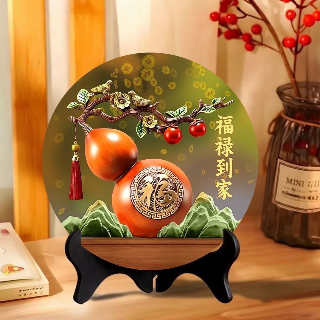 Декоративный элемент для дома с грушей, привлекающей удачу, для стола,玄关, домашний декор