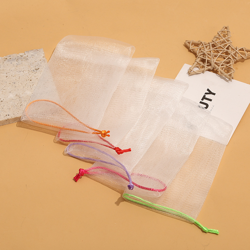 Foaming Net Handmade Soap Foaming Net Double Layer Foaming Net Japanese Cleansing Foaming Net Facial Cleansing Soap Soap Foaming Net