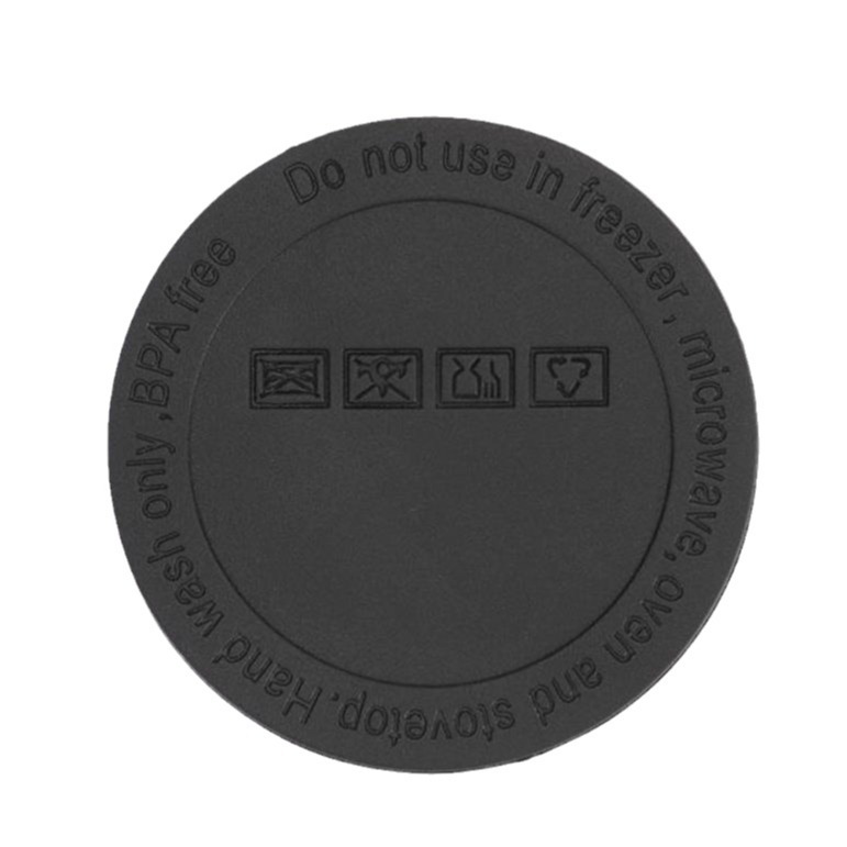 Vacuum cup bottom sticker round silicone non-slip coaster wear-resistant protective pad self-adhesive stainless steel cup bottom sticker cup cover