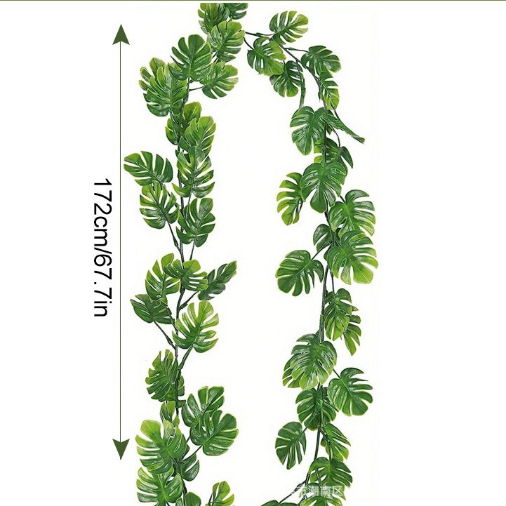 Simulation Plant Vine Vine Green Plant Wall Hanging Decoration Living Room Indoor Chlorophyllum Decoration Wall Hanging Jianglong Weeping Willow Leaves