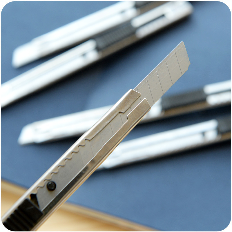 Stainless steel art knife small size portable office supplies metal paper cutting knife student stationery hand tool knife wholesale