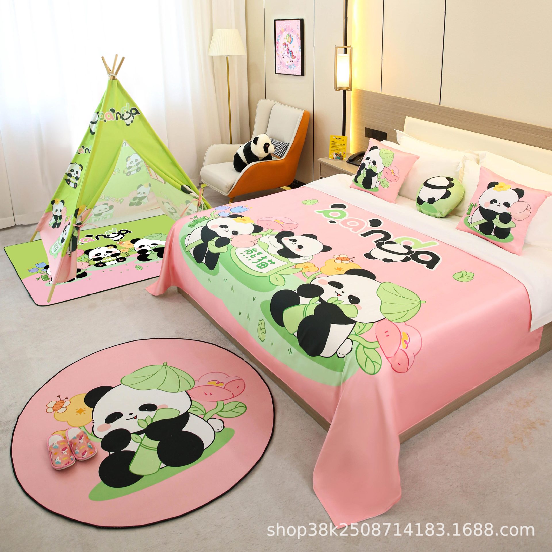 Hotel Family Room Decoration, Hotel Bed Cover, B&B Apartment Resort, Kidsren's Room Bedside Towel, Bed Flag