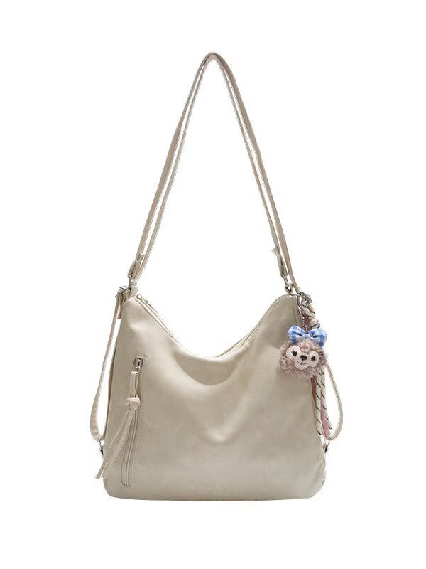 Large-Capacity Bag for Women, New Korean Style Women's Bag, Versatile Casual Soft Leather Shoulder Crossbody Bag, Work Commute Tote Bag