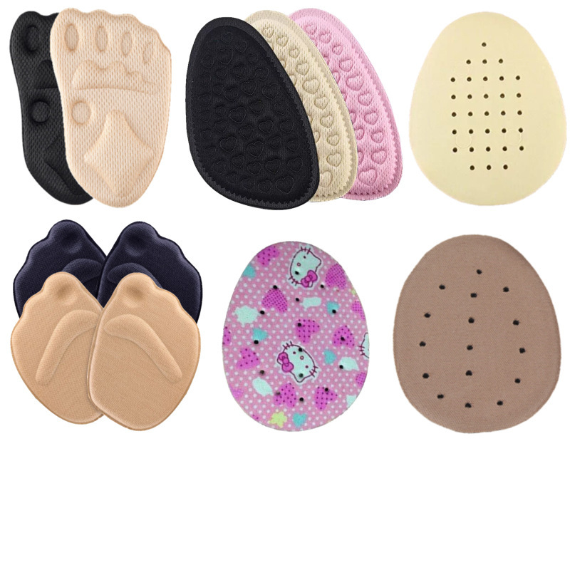 Half-Size Insole Manufacturer Wholesale Forefoot Pad Cloth Front Half Insole Thickened Adhesive Pu Heel Insole