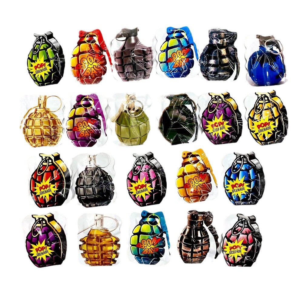 Grenade explosion simulation automatic inflatable self-explosion bomb explosion decompression Trick Trick decompression small shock bag toy