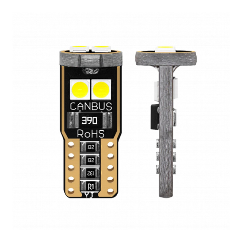 Production of automobile LED bulb T10 3030 6 lights decoding electrodeless width light 12v decoding small light reading light