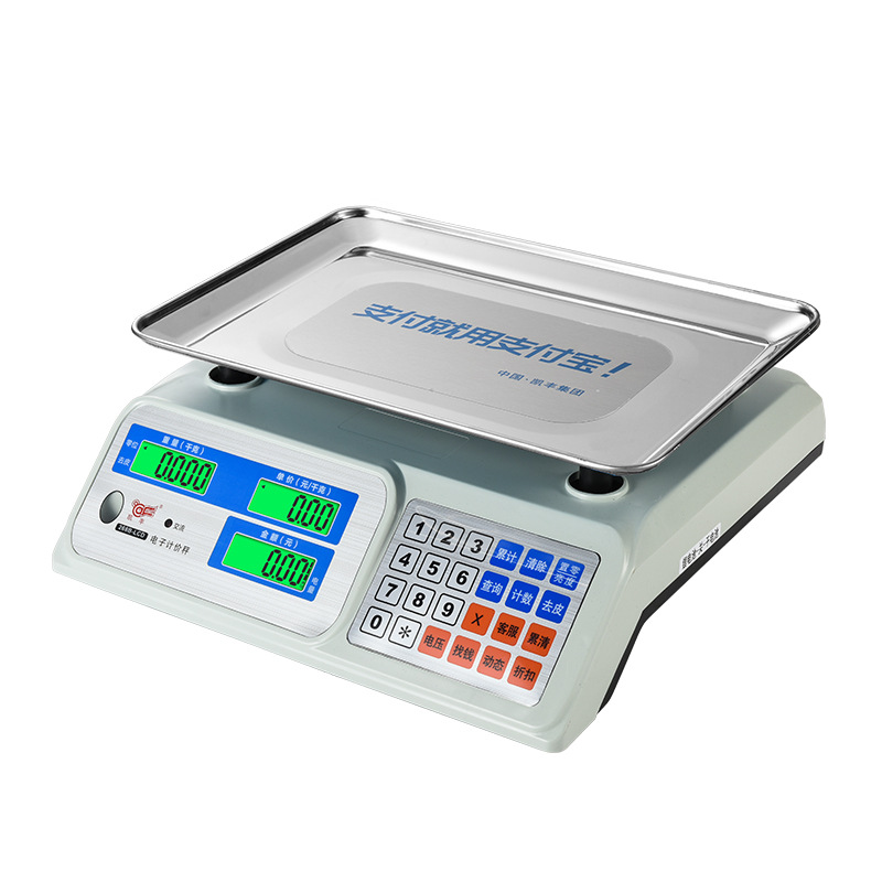 【Z】Kai Feng Electronic Pricing Scale with Stainless Steel Tray, Lcd Display, Electronic Scale, Direct Supply from the Manufacturer, Suitable for Amazon Commercial Use