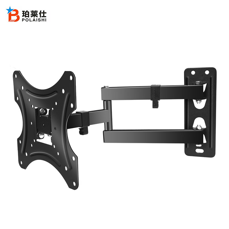 Universal wall-mounted TV rack 17-42 inch TV bracket wall-mounted retractable monitor bracket