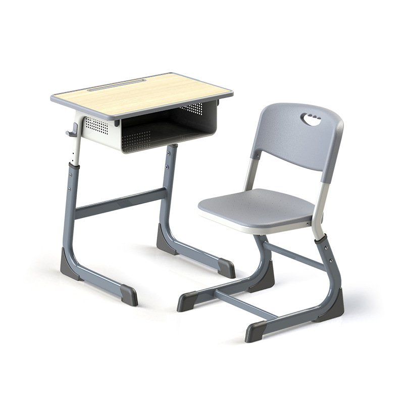 Cross-border bidding primary and secondary school desks and chairs school tutoring class writing desk lifting children's study desk set Wholesale