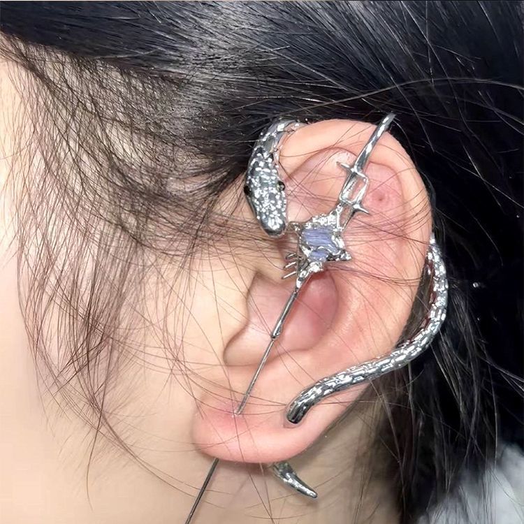 Серьги с оригинальными иглами, дизайн с четырёхконечной звездой, персонализированные