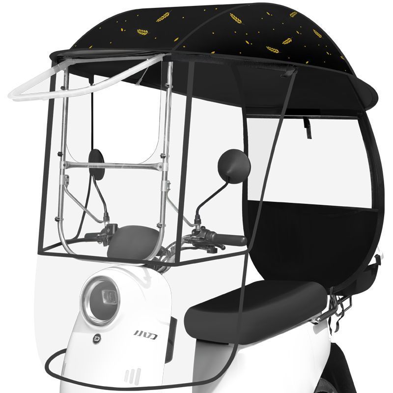 Новый навес для электрического транспорта, аккумуляторный автомобиль, трицикл, мотоцикл, расширенный солнцезащитный зонт, дождевой чехол для скутера